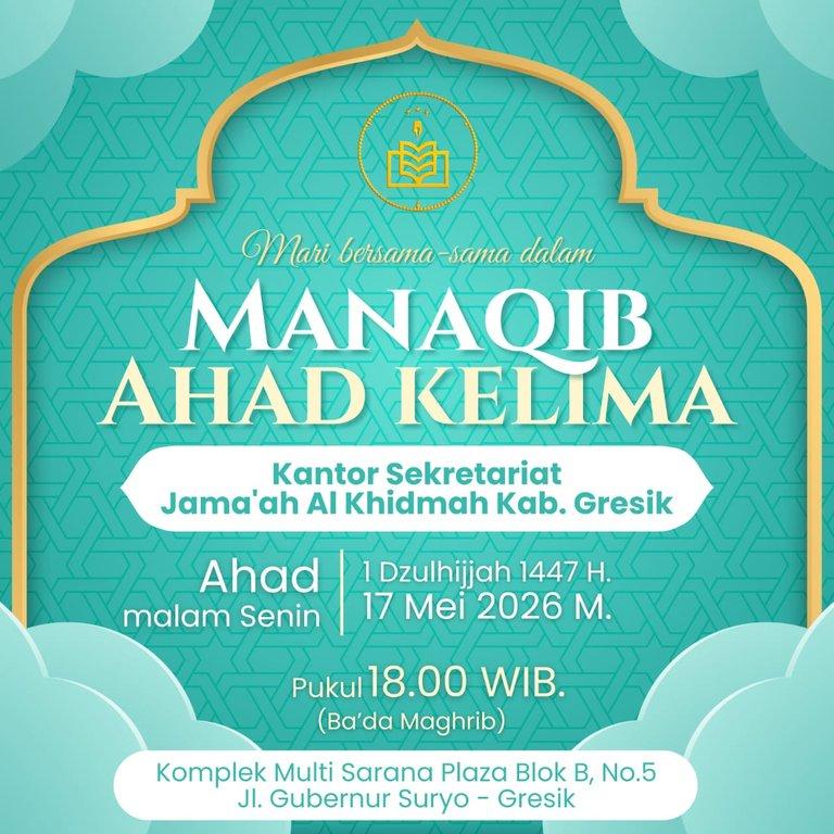 Gresik - Manaqib Ahad Kelima